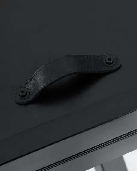 Стол раздвижной Vashti 120-160 см черная керамика