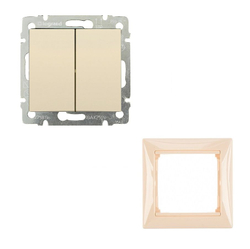 Legrand выключатель 4308 с рамкой 1 с/к