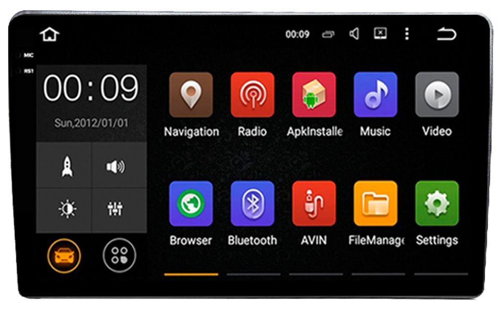 Магнитола в 10" рамку с экраном 10.36" 2K QLed - AIROC 2K RX-1010 Android 13, QLed+2K,  ТОП процессор, 8/128, CarPlay, SIM-слот