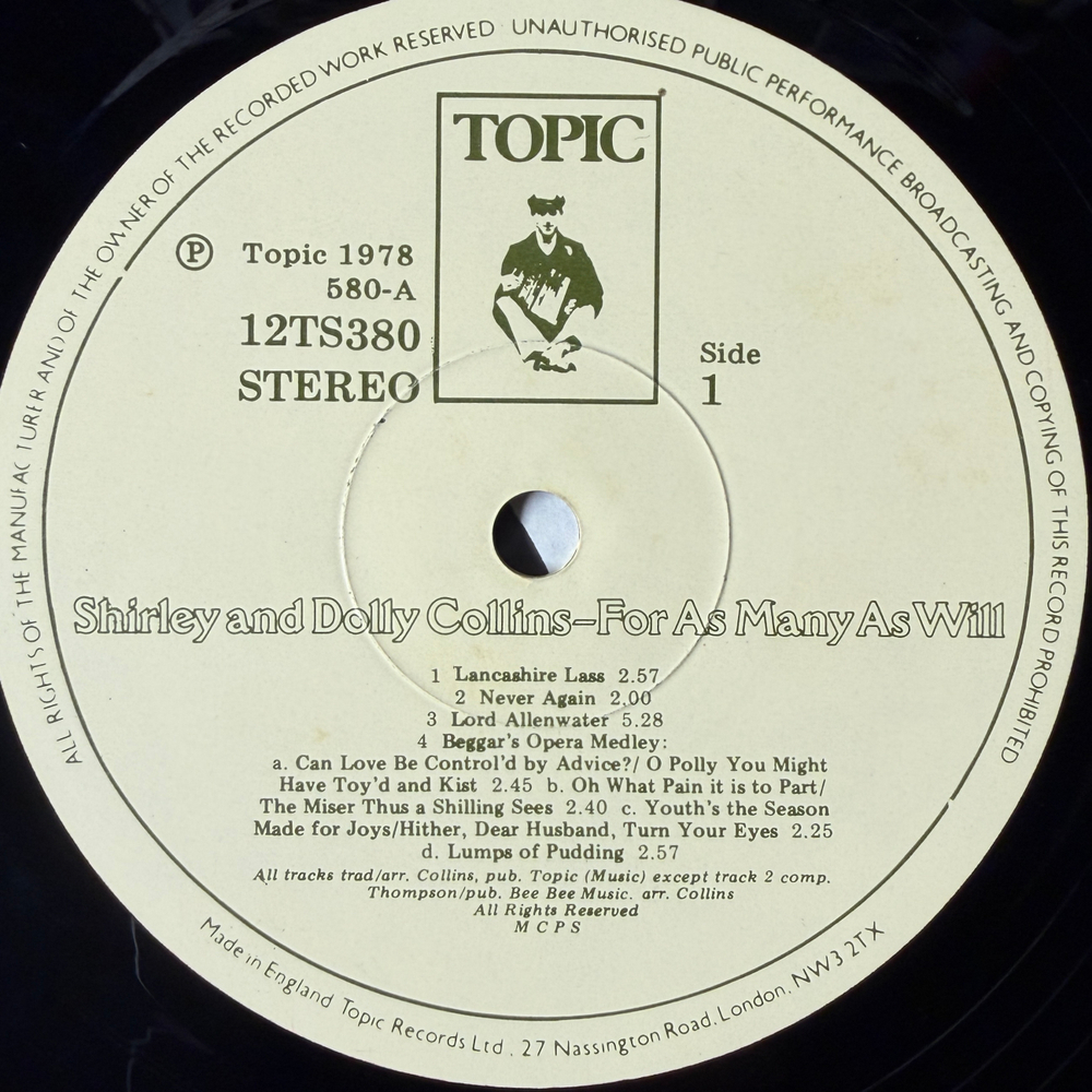 Виниловая пластинка Shirley And Dolly Collins – For As Many As Will LP