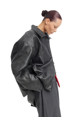 Кожаная куртка URBAN Gray