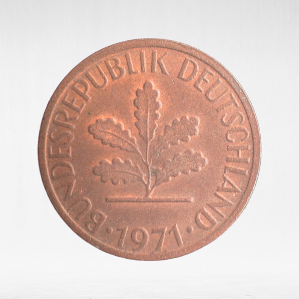 Germany, 1 Pfennig, 1971, (Stuttgart Mint - "F"), VF