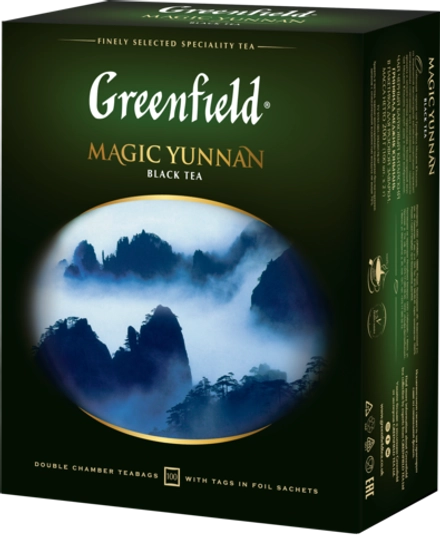 ГРИНФИЛД Меджик Юньнаннь (Greenfield - Magic Yunnan), черный, 100пак/1шт