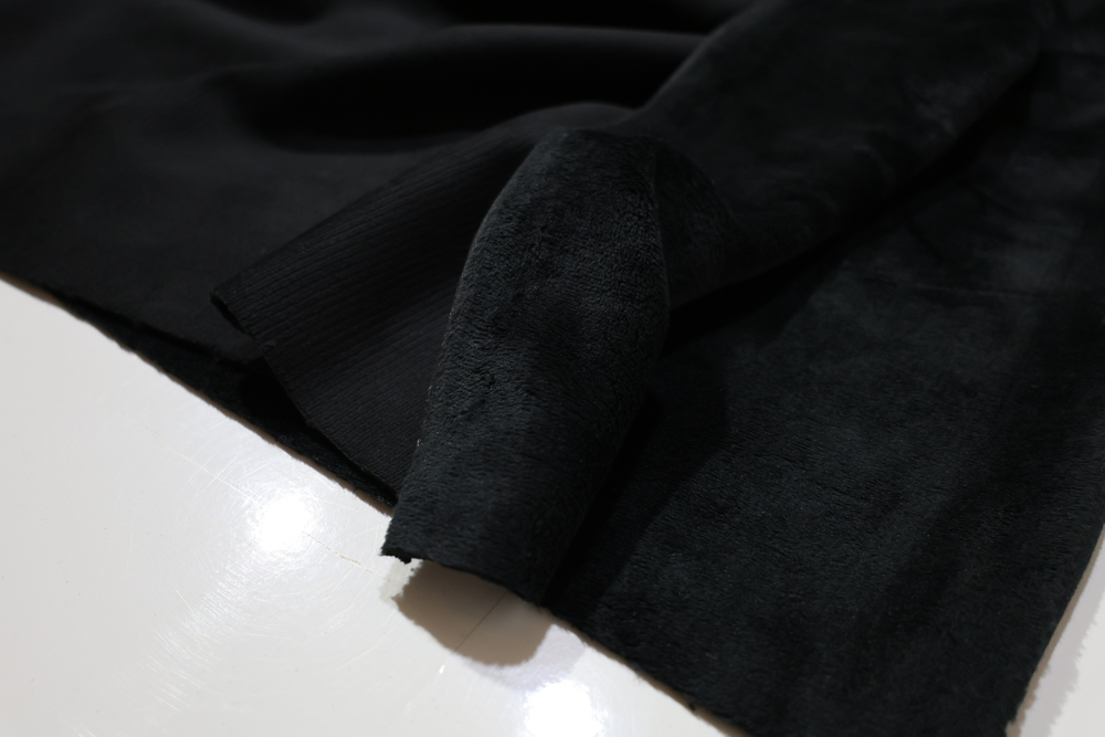 ЧЕРНЫЙ - Трикотаж на меху (КРВ613 Елена)