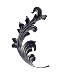 Кованый лист 185х105 Левый