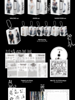 (ПРЕДЗАКАЗ) Альбом ALPHA DRIVE ONE - UNBREAKABLE : BEAST 2nd Mini Album HISSING 7 Version SET