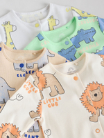 Комбинезон / Cлип для малышей Next AA5-964, 4 шт., Бежевый, Зеленый