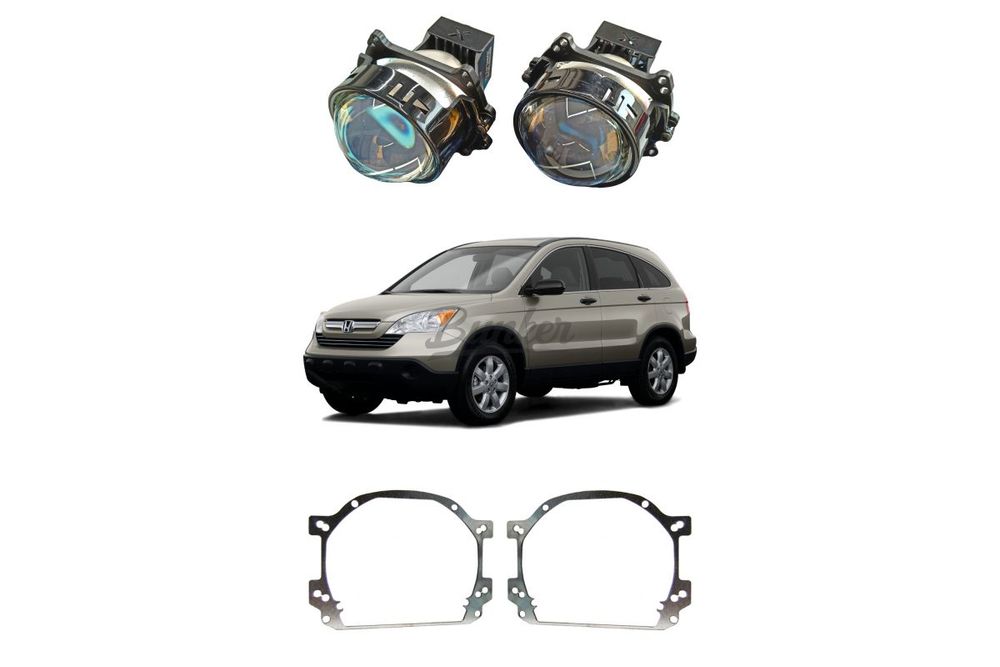 Комплект для замены штатных линз Honda CRV 3 2006-2012, Тип №2