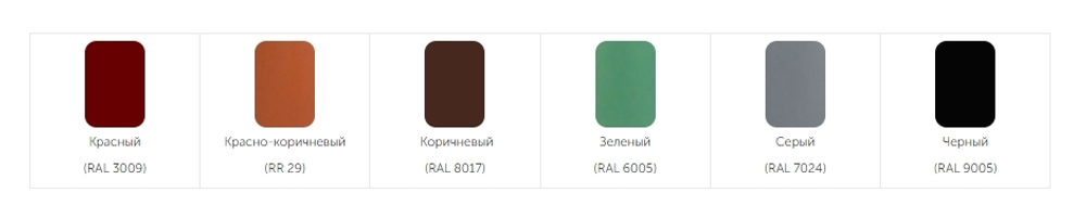 Выход вентиляции Krovent Pipe-VT 125is/500 красный/коричневый/серый, зеленый/кирпичный/черный