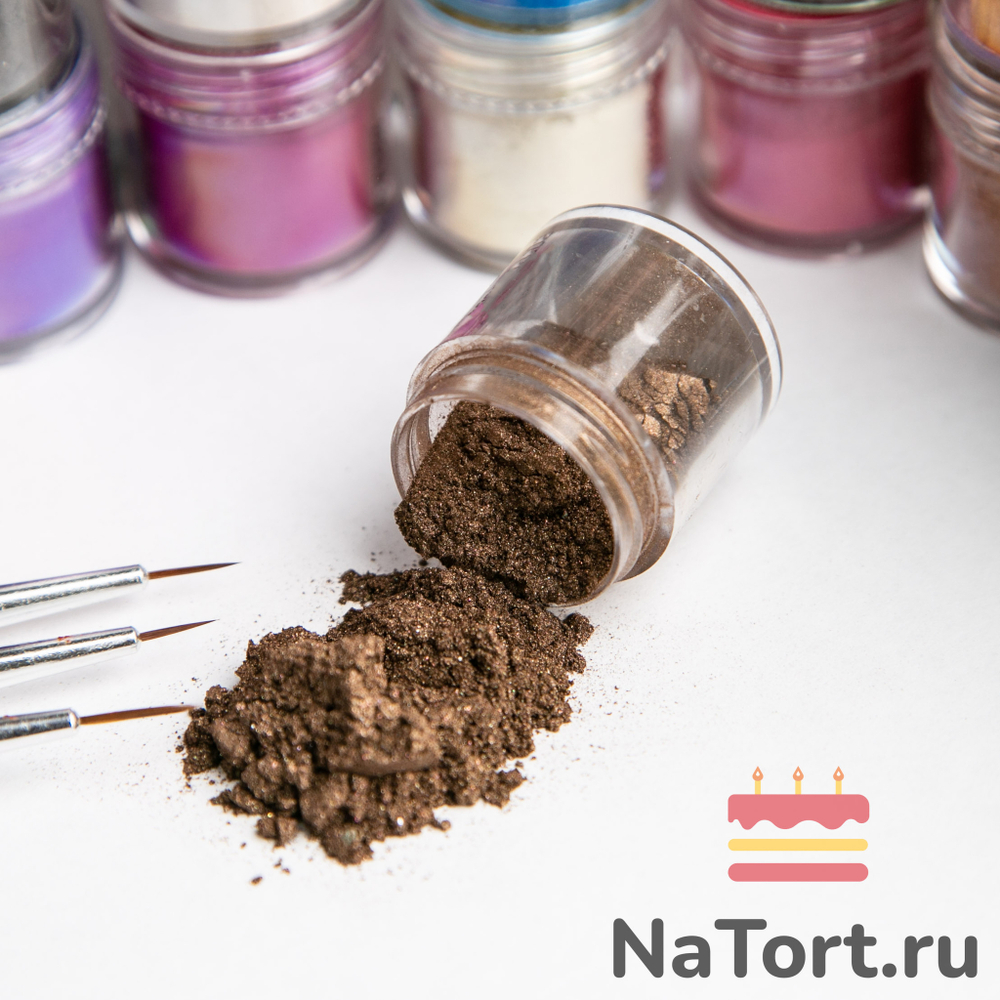 Краситель сухой перламутровый Bakerika «Молочный шоколад» 4 гр