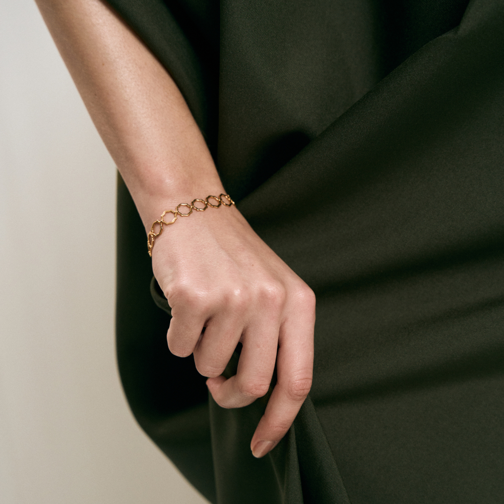 Браслет TETRA позолота