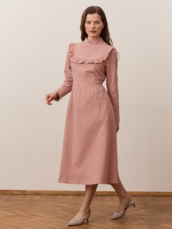 Платье с вшитой манишкой