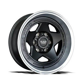 Диск колёсный литой BLACK MUD M550 R17 8,5 ET0 Matte Black W Machined Lip