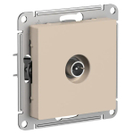 ATLASDESIGN TV РОЗЕТКА проходная 4дБ, механизм, ПЕСОЧНЫЙ
