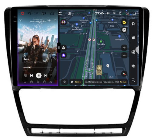 Магнитола для Skoda Octavia A5 2004-2013 (климат)- Redpower 85005B PRO/PROmax ТОП звук, 2K QLED, Android 14, Быстрейшая, CarPlay, 4G SIM-слот