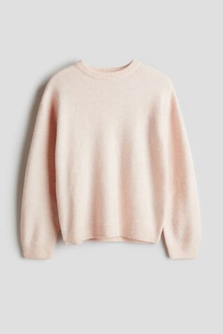 H&M Свитер свободного кроя, розоватый