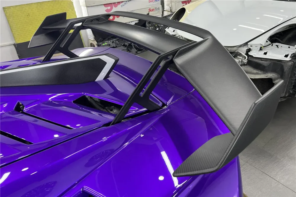 Карбоновый спойлер на крышку багажника для Lamborghini Huracan STO 2021+ Ламборгини Хуракан
