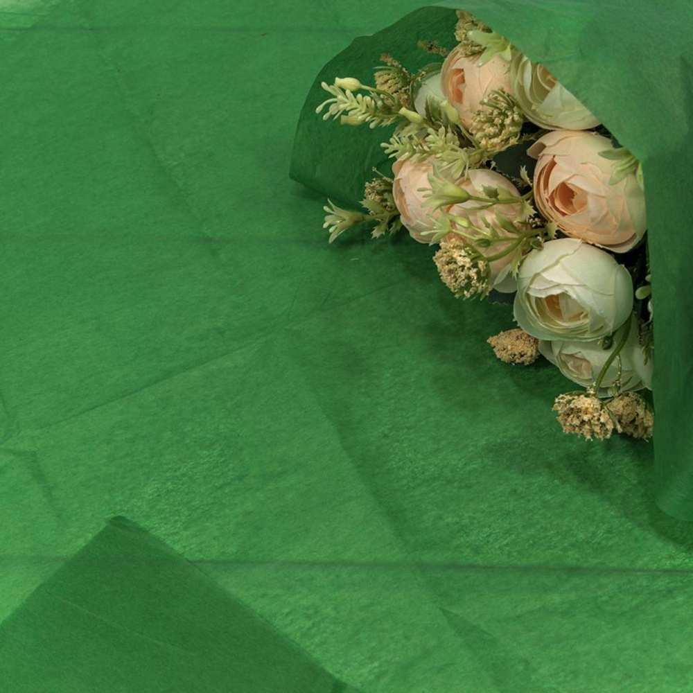 Бумага В листах 10 шт "Тишью" 50 х 66 см (Зеленый)