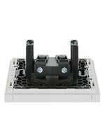 FORTE&PIANO Розетка 1-местная без заземления с защитными шторками винтовое крепление 10А FP217 белый IEK