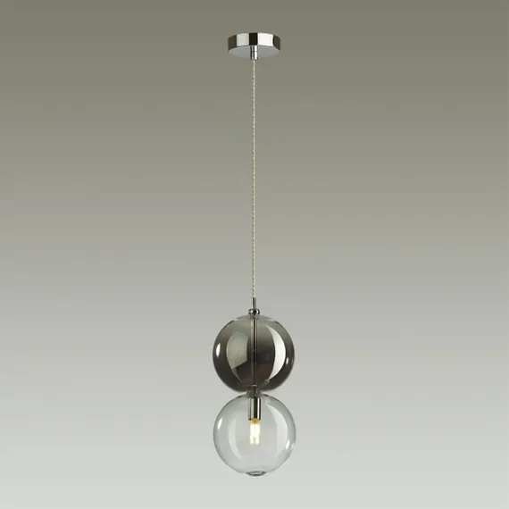 4980/1A PENDANT ODL22 469 хром/дымчатый/стекло Подвес G9 1*40W TWIXY