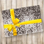 Бумага упаковочная 50х70 см «Зазеркалье» (1 лист), серебро