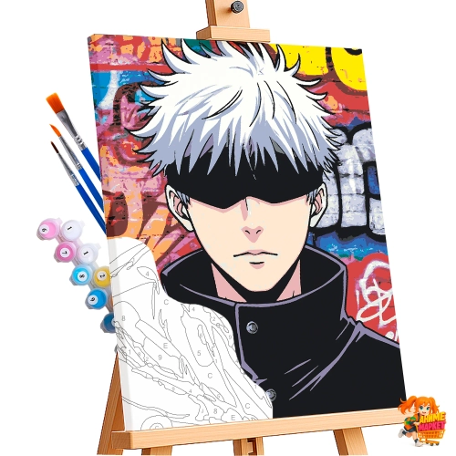 Картина по номерам Магическая битва Годжо Сатору