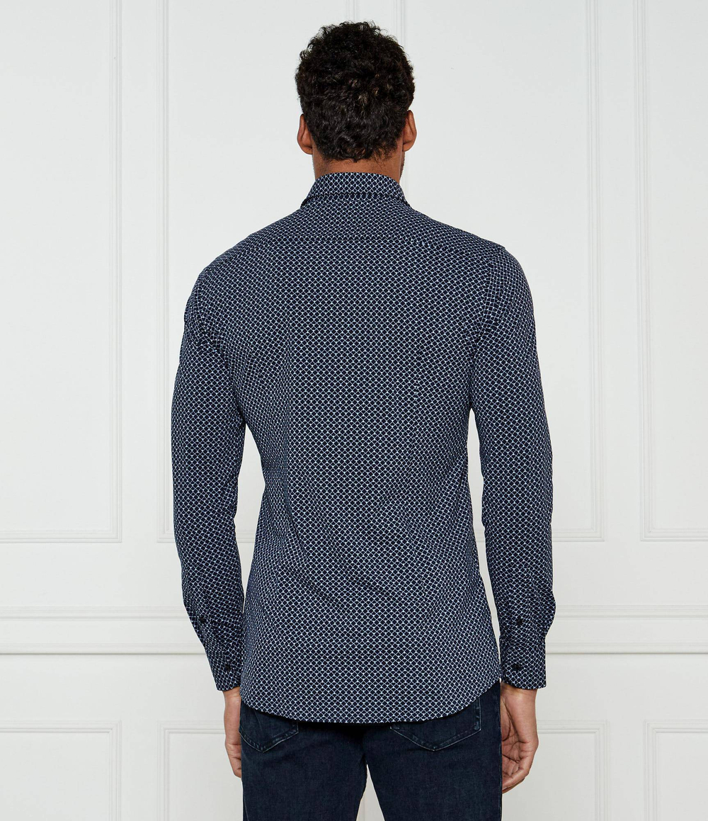 Рубашка P-HANK-kent-C1-222 BOSS BLACK - темно-синий(50533405)