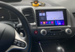 Магнитола для Honda Civic 2005-2012 (левый руль, рамка 9)- Vaycar VA20-0044 на Android 13, 8-ядер, 2Гб-32Гб, 4G SIM-слот