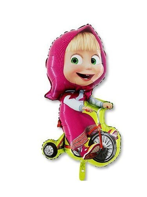 Шар фигура Маша на велосипеде