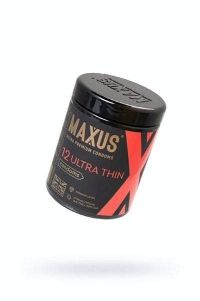 Презервативы Maxus Sensitive ультратонкие в пластиковом кейсе 12 шт
