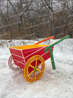 Модуль уличный Цветник - повозка