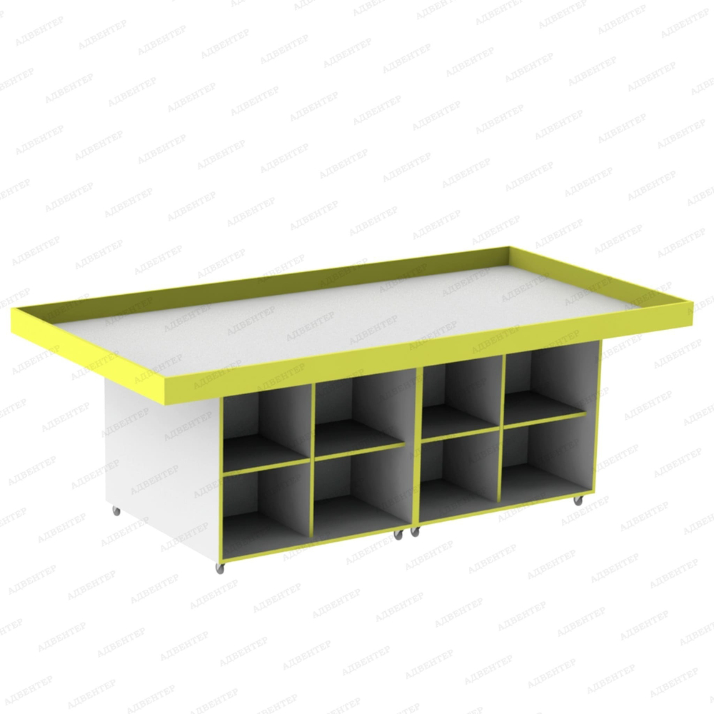 Стол для соревнований и занятий по робототехнике на колёсах с открытыми ячейками СТАНДАРТ