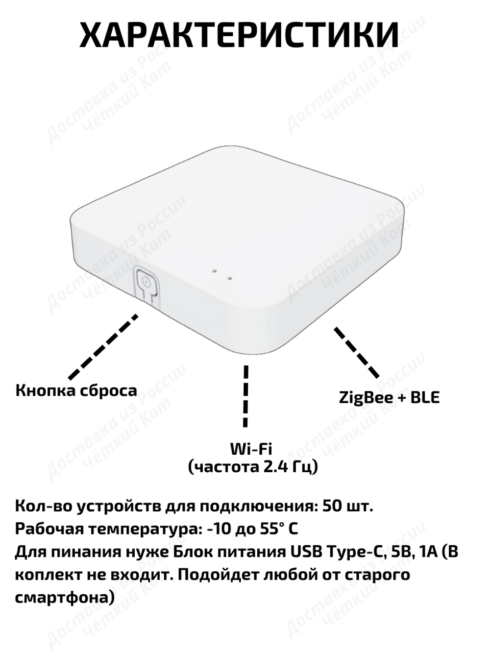 Умный хаб Tuya ZigBee Bluetooth BLE Wi-Fi для Умного Дома