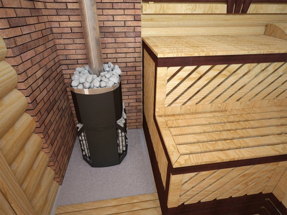 Печь для бани Русь-сетка 12 Л