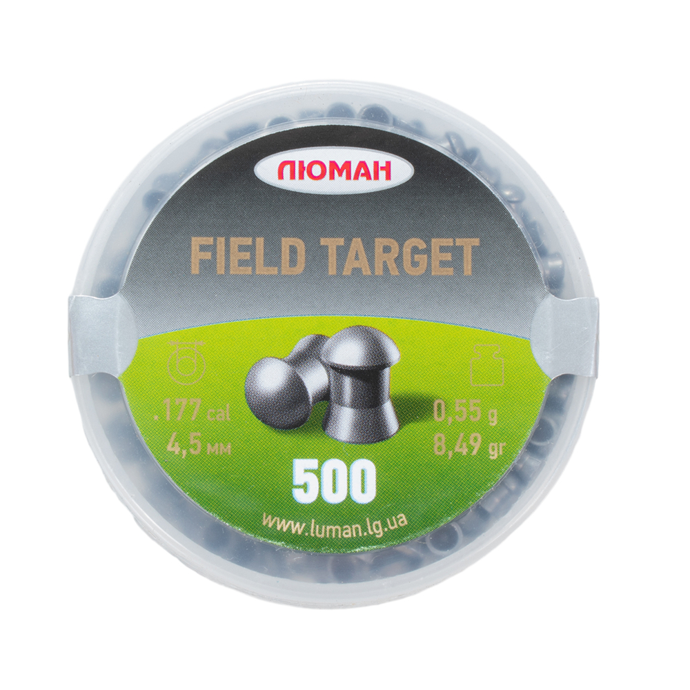 Пуля пневм. 4,5 Люман Field Target, 0,55г, 500 шт/бан