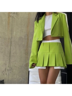 Юбка мини в складку