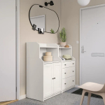 Шкаф - HAUGA IKEA/ХАУГА ИКЕА, 46х139х116 см, белый