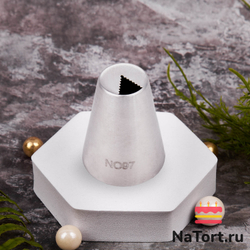 Насадка кондитерская N097 «Лист тюльпана узкий ребристый»