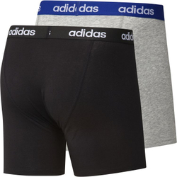 Боксерки теннисные Adidas Linear Brief 2P - black/medium grey heather