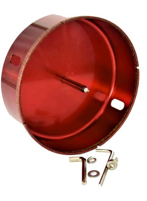 Коронка алмазная кольцевая, для керамогранита/мрамора с напр. сверлом 120мм / Hardcore 154120