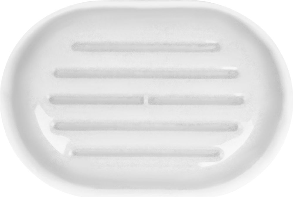 Мыльница открытая KEEPLEX коллекция Light, soft-touch, БЕЛОЕ ОБЛАКО 120*83*20 мм,