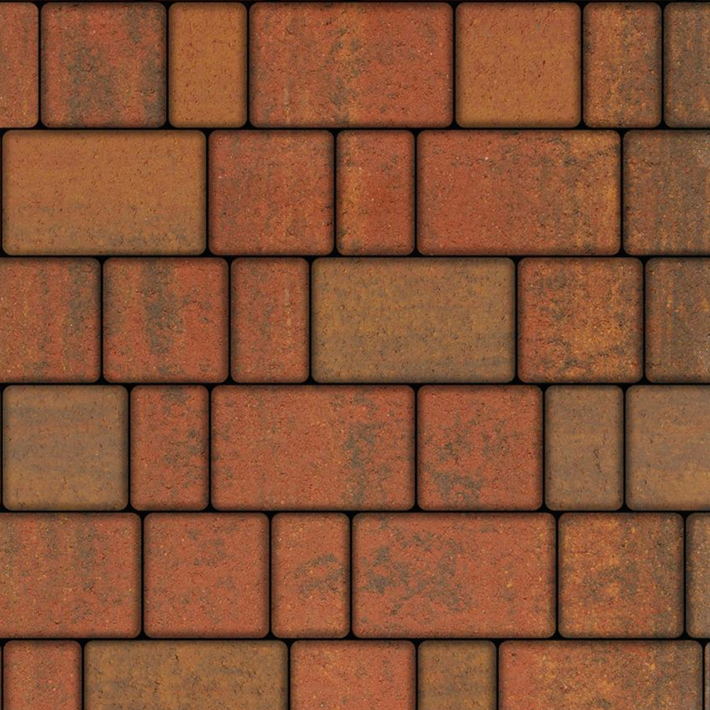 ТРОТУАРНАЯ ПЛИТКА СТАРЫЙ ГОРОД - А.1.ФСМ.4 ЛИСТОПАД ГЛАДКИЙ АРАБСКАЯ НОЧЬ, КОМПЛЕКТ ИЗ 3 ВИДОВ ПЛИТ