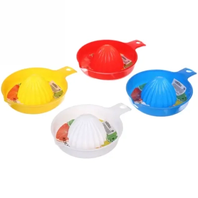 Соковыжималка пластиковая для цитрусовых с ручкой 19*14*4,5см, цвета микс