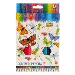 Карандаши цветные шестигранные "Девочки", 18 штук