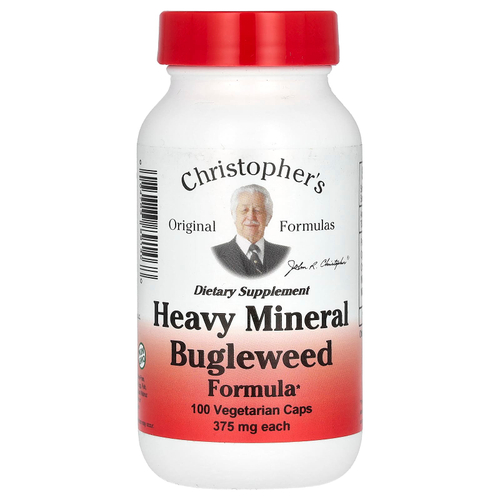 Christopher's Original Formulas, смесь тяжелых минералов и женьшеня, 100 вегетарианских капсул