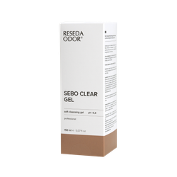 Sebo Clear soft cleansing gel with oil  absorbing and astringent affects, pH 5,8