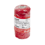 ШНУР СТРОЙБАТ ХОЗ.БЫТ С СЕРДЕЧ.  3,0 ММ (КРАСНЫЙ 30 М)