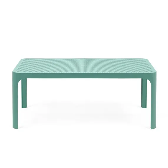 Мятный пластиковый журнальный столик Net Table 100х40 см | Nardi | Италия