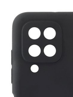 Накладка Samsung A12/М12 силикон матовый  Black  Soft Case Zibelino