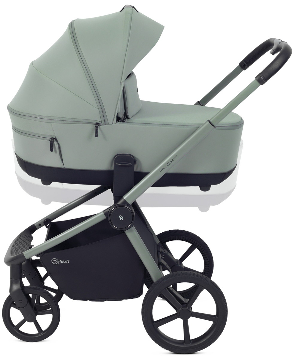 Детская коляска Rant Flex Therm Soft 3 в 1 с автокреслом Cruise Black Forest Green
